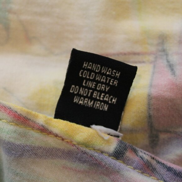 Kaktus Multicolor Abstract Musical Jean Jacket Sz Medium - Picture 9 of 9